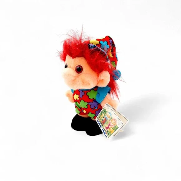 Vtg 90s Chosun Trolio Trolls Plush Doll 10" With Tag 90's Trolls New - Picture 5 of 10